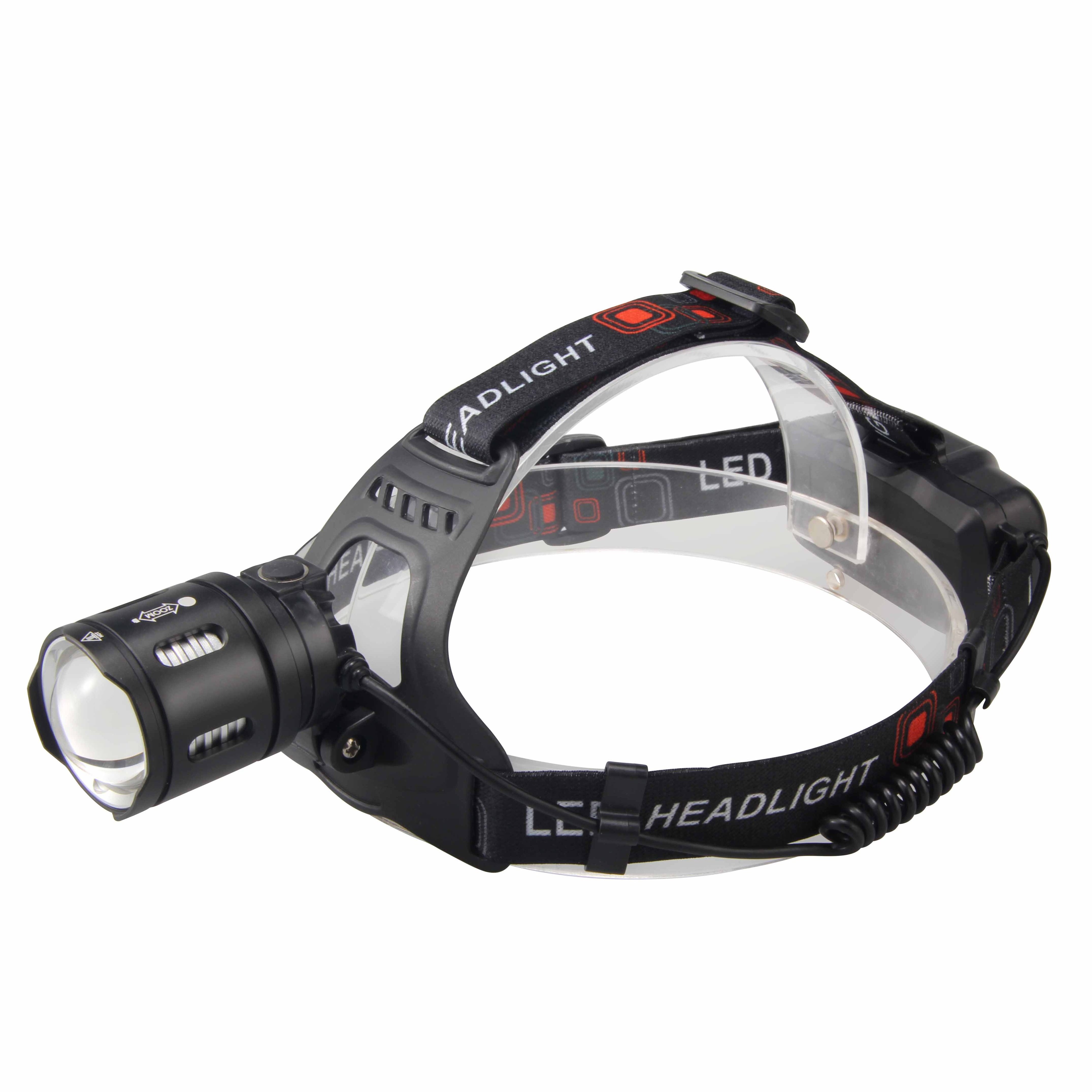 2021 Super Bright 10W High Power 1000 Lumens 3 Modes Adjustable Lens Zoomable Headlamp USB Rechargeable Head Torch Light