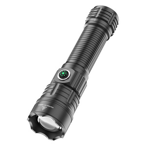 Black Rechargeable Battery Strong 20000 Flashlight 90000 Lumens