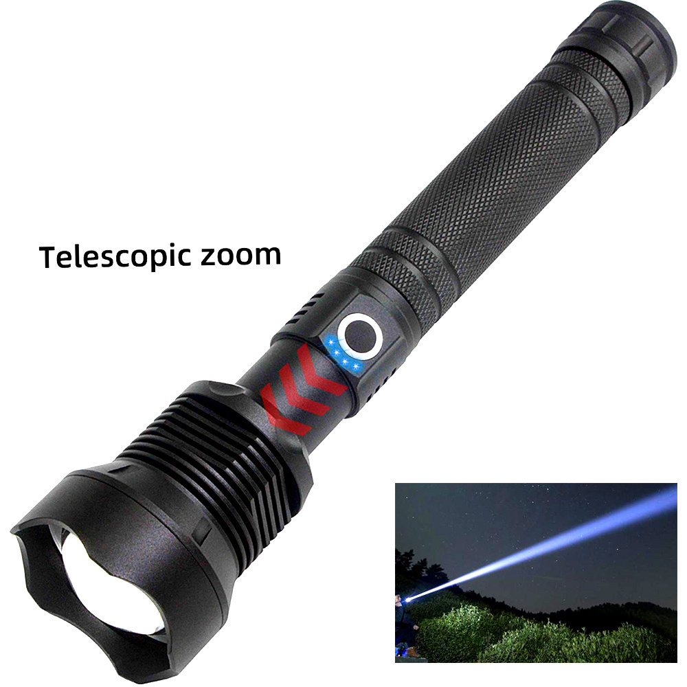 Best selling retractable zoom high 3000 lumens LED flashlight portable high power USB rechargeable LED tactical flashlight XHP70