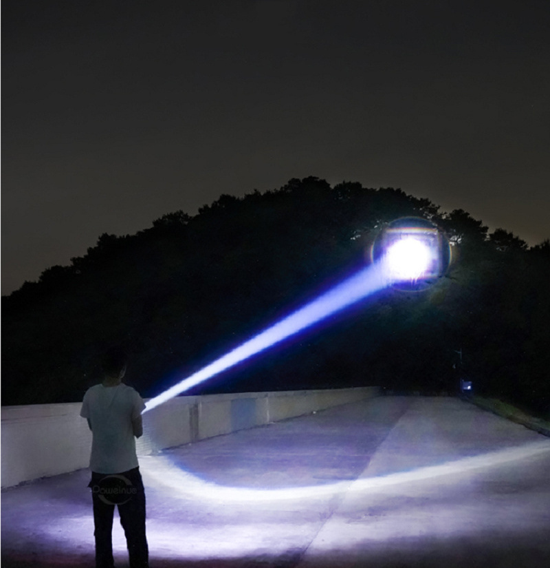 Titok Facebook Youtube Hot Super Bright 2KM Long Range rechargeable White LED Laser Flashlight Torch