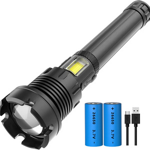 90000 Lumens LED Tactical Flashlight Rechargeable XHP90 USB Zoomable 7Modes Super Bright Floodlight Spotlight Torch Light