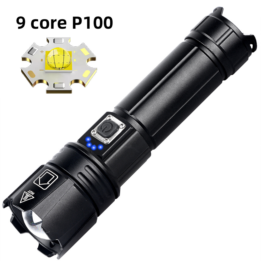 100000 Lumen Laser Hunting Emergency Aluminum USB C Rechargeable Tactical Led Torches Flashlights