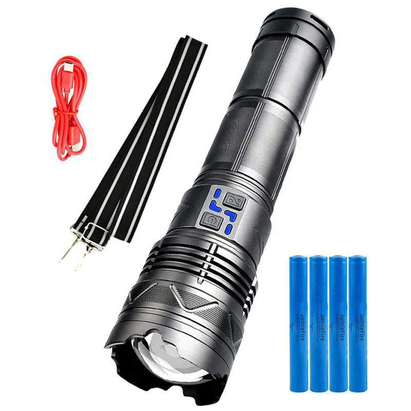 Titok Facebook Youtube Hot Super Bright 2KM Long Range rechargeable White LED Laser Flashlight Torch