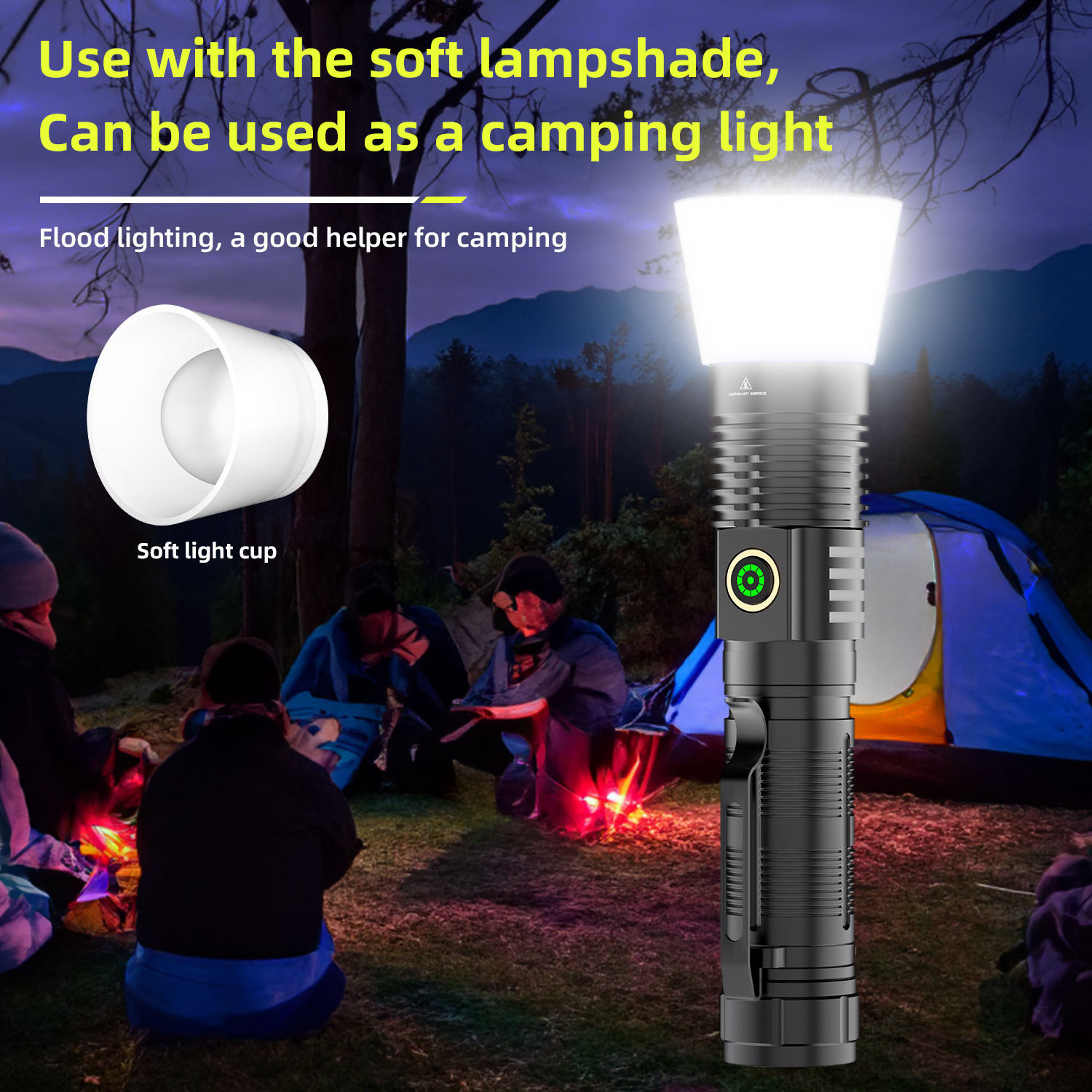 Aluminum Outdoor Camping High Lumen Torch Light Magnetic Base White laser Flashlight Zoomable Light LED Rechargeable Flashlights