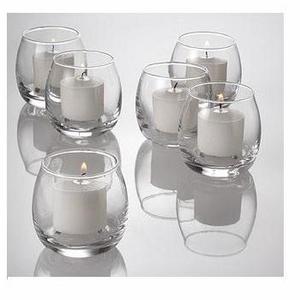 clear glass cylinder candle holder handmade design tea light candle holder good quality glass votive holder