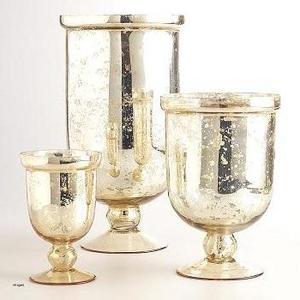 ELEGANT DESIGN GLASS CANDLE HOLDERS SET OF 3