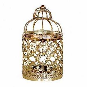 Cage Lantern Outdoor Lights Dimming Hanging Home Decorative White Color Outdoor Lantern With Candle Elegant Design Lantern