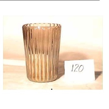 glass styles large candle holder handmade design tea light candle holder gold color glass votive holder