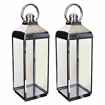 CHEAP DESIGN LANTERN SET OF 2 CLASSIC DESIGN METAL TEA LIGHT LANTERN