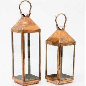 CHEAP DESIGN LANTERN SET OF 2 CLASSIC DESIGN METAL TEA LIGHT LANTERN