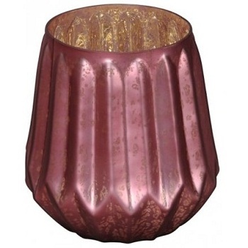 COPPER ANTIQUE COLOR HIGH QUALITY GLASS TEA LIGHT  VOTIVE GLASS CANDALE HOLDER