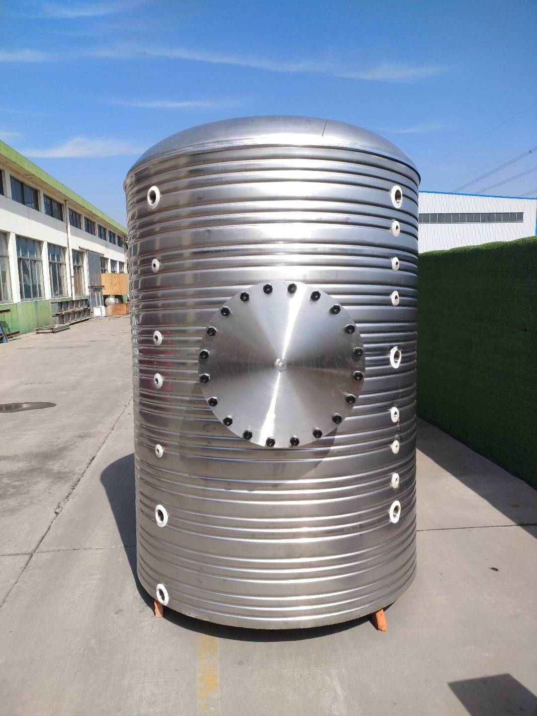 SUNRISE SUS304/SUS316 stainless steel large-size hot water buffer tank 600l 800l 1000l 1500l 2000l with heat exchanger