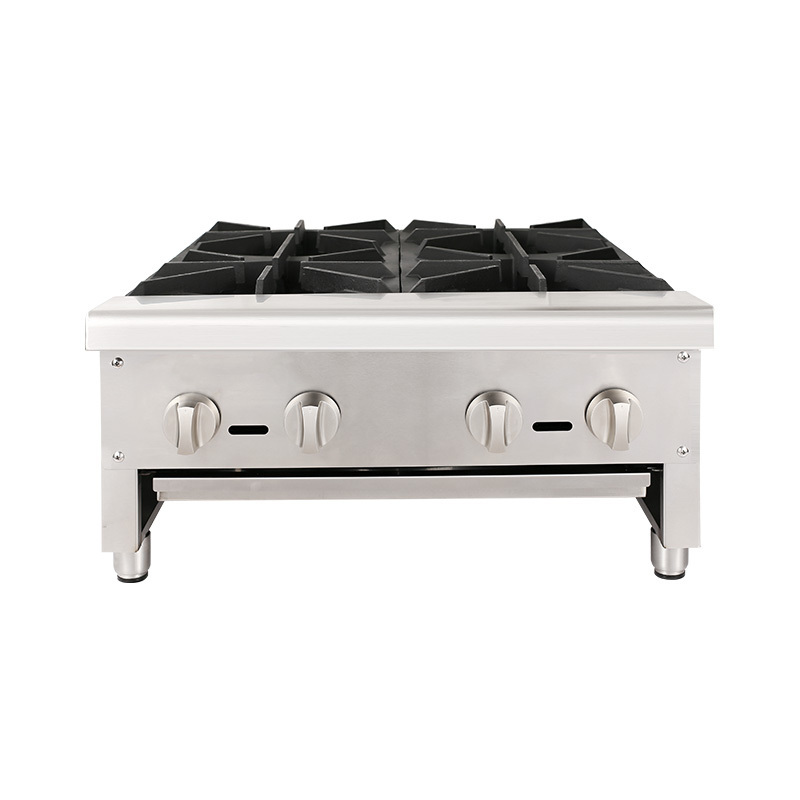 Stainless Steel Commercial Kitchen Counter Top Gas Stove