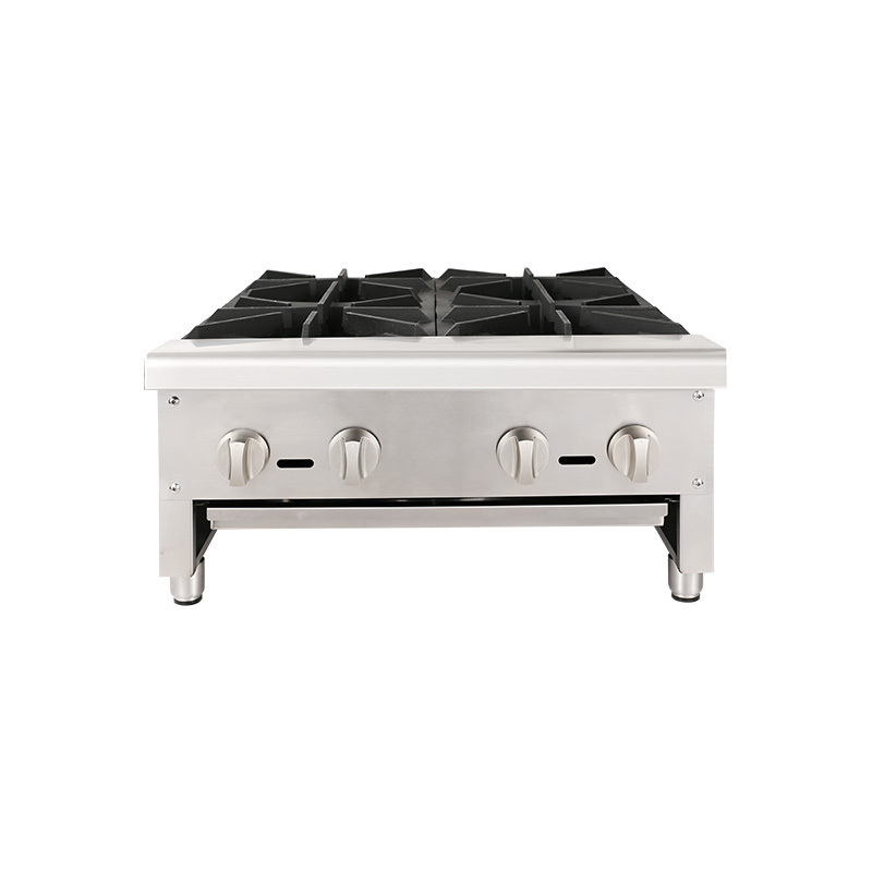 Stainless Steel Commercial Kitchen Counter Top Gas Stove