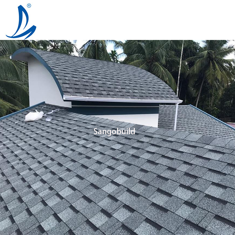 China factory price building material wooden house waterproof fiberglass asphalt roofing shingles thatch roof tiles