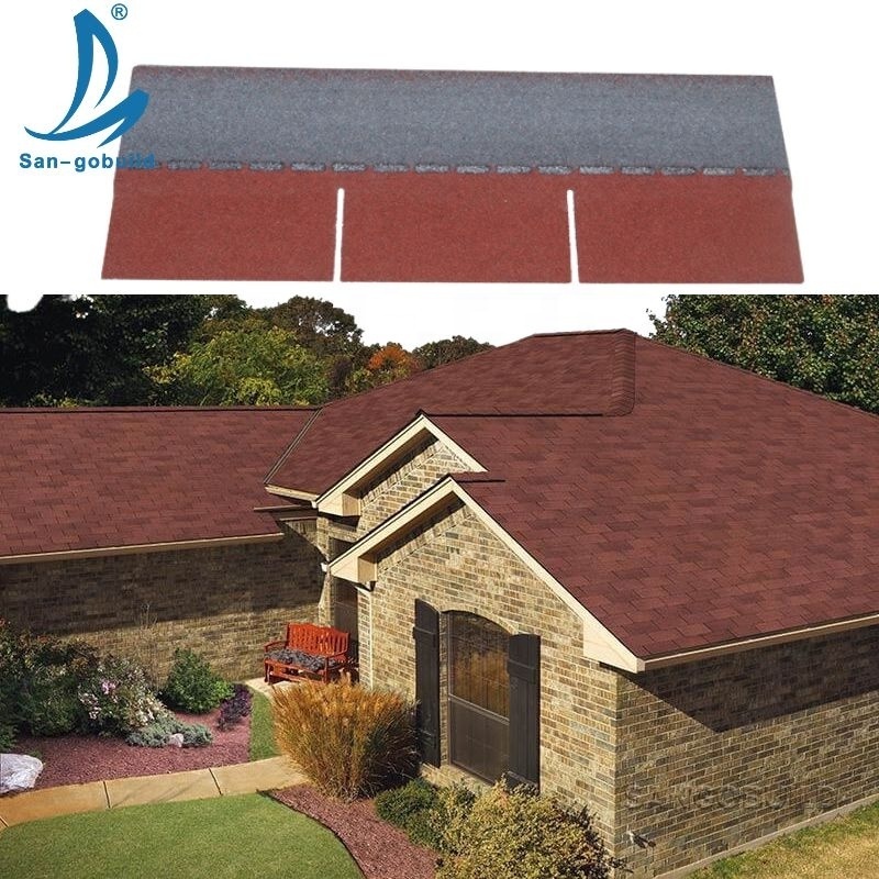 China Factory Direct Lightweight 3 Tab Asphalt Roof Shingle Hexagonal Roofing Shingles for Sell