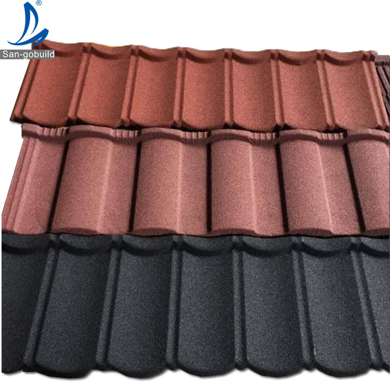 Wholesale Villa Building Material Lightweight Stone Coated Steel Roofing Sheet in Kerala