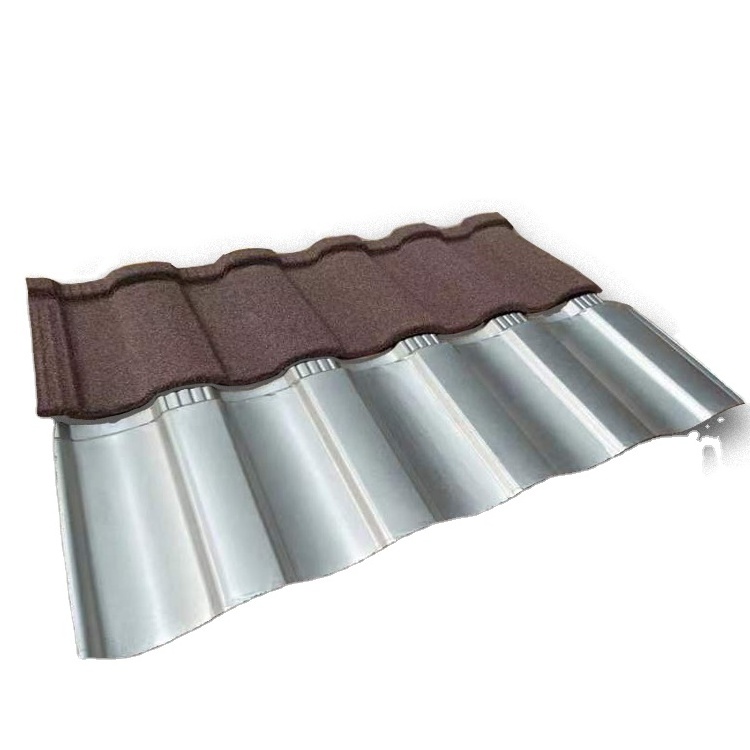 Wholesale construction material lightweight corrugated stone metal roofing sheet,black zinc aluminum roof tiles Jamaica Somalia