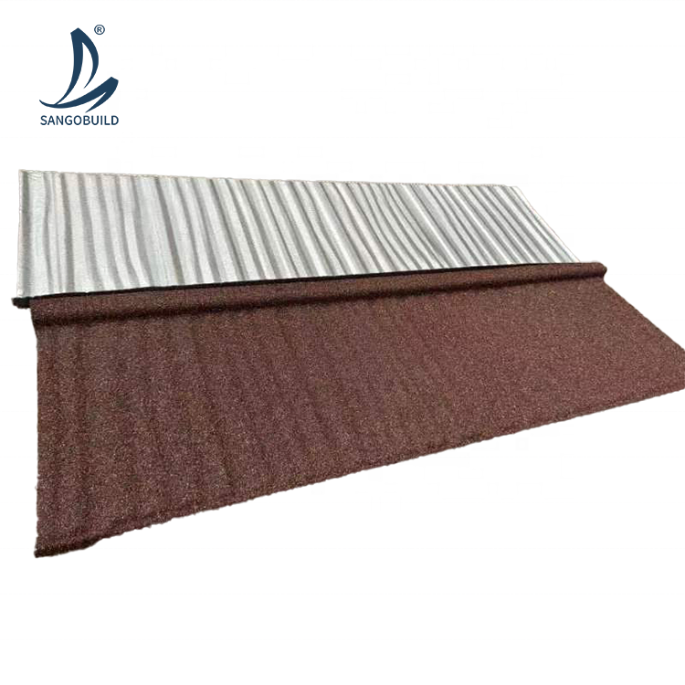 A Class Wind Proof Roof Tile Shingles Manufacturer French Guiana Bond Stone Coated Roofing Tile