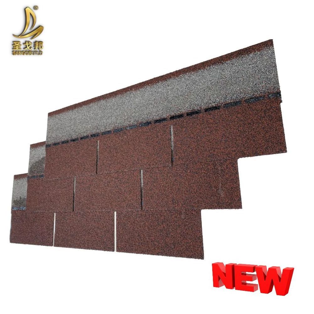 New 3-tab building material heat resistant popular sale fiberglass menards  asphalt  siding roofing shingles prices