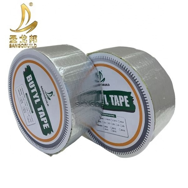 Sangobuild Prefabricated Container House Construction Materials Waterproof Self Adhesive Aluminium Foil Butyl Rubber Tape