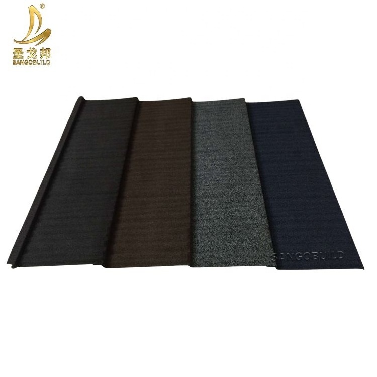 Aluminum Roofing Sheet Using On Slope Roof Villa Style Building Material Color Stone Coated Metal Roof Tiles