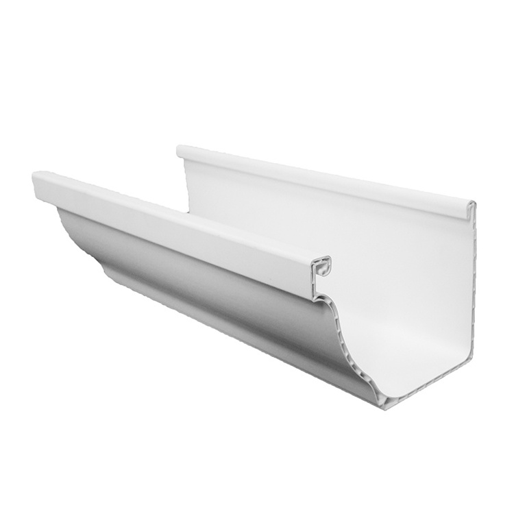 Factory PVC rain water collector gutter in roofing sheets gutter downspout extensions pvc gutter fittings