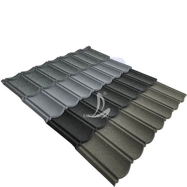 Russia composite roof tiles prices, sun stone coated zinc aluminum steel roofing sheets in Jamaica Somalia Ethiopia supplier