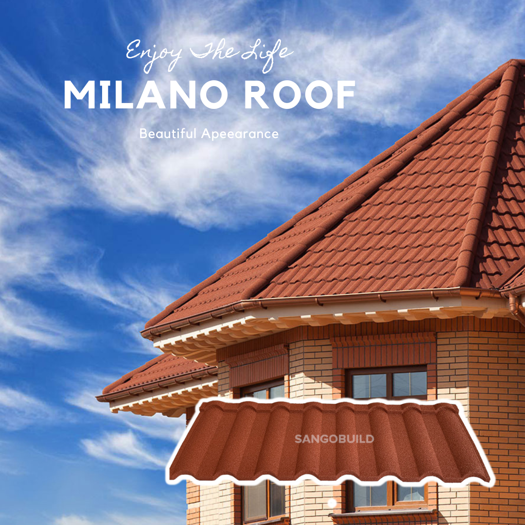 Millano Colorful Stone Chips Coated Aluminum Roofing Sheets Factory Prices 0.40mm Stone Coated Metal Roofing Philippines