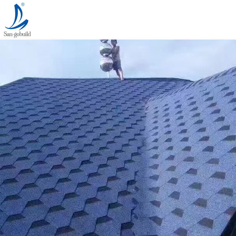 Waterproof Roof Material Lightweight Hexagonal Asphalt Shingle Hot-Saling Roofing Asphalt Shingle