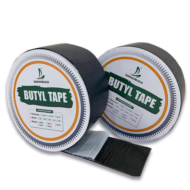 Water Proofing Seal Membrane Aluminium Foil Roofing Leakage Tape Butyl Rubber Tape For Roof