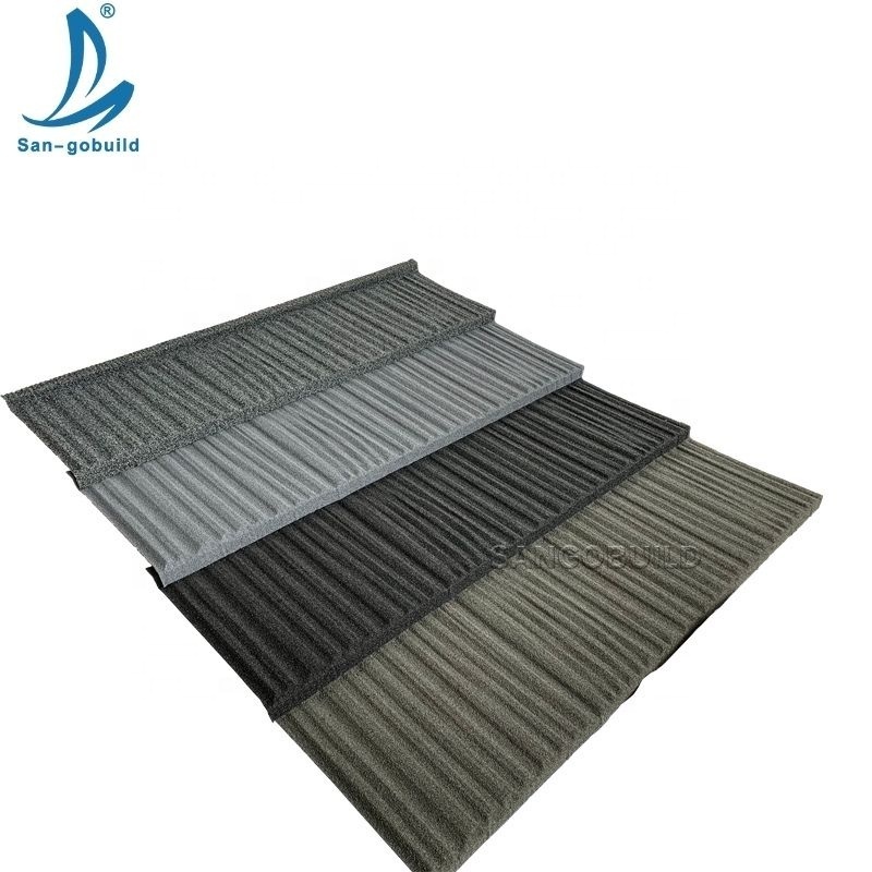 A Class Wind Proof Roof Tile Shingles Manufacturer French Guiana Bond Stone Coated Roofing Tile