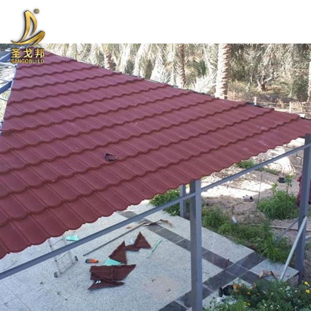 Ghana Milano Eurotile Stone Coated Roof Tile Roofing Sheet Cheap Euro Tile Steel Stone Coated Roofing Tile