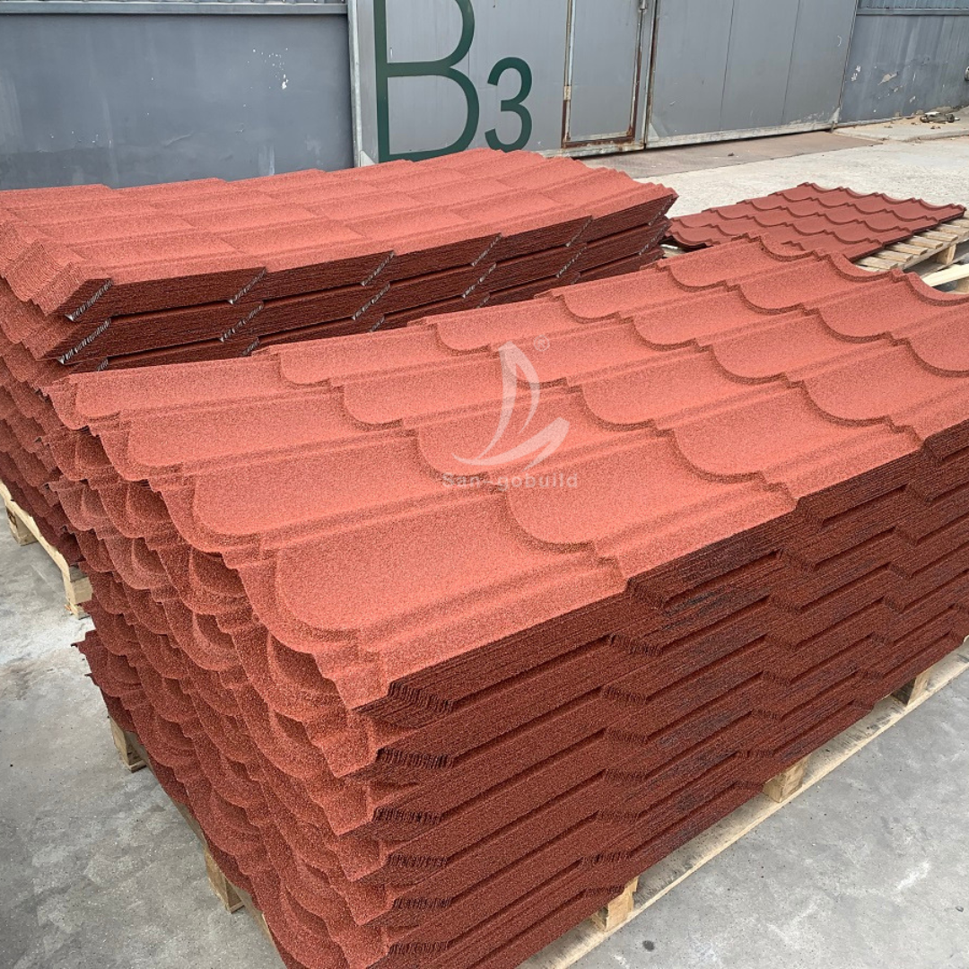 Africa lightweight stone coated roof tiles zinc aluminium roofing sheet in Jamaica