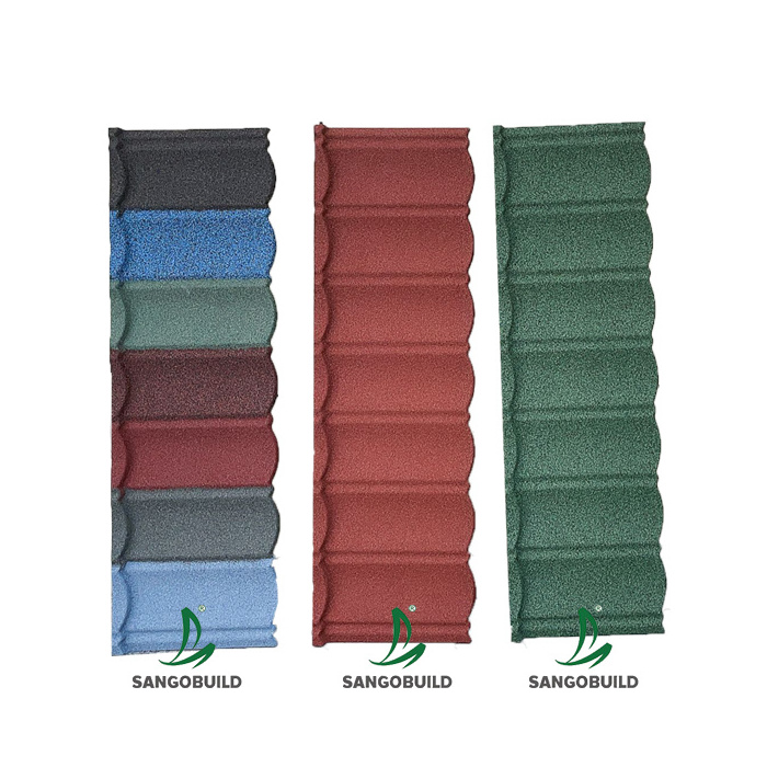 Decorations Material Roof Tile House Roof Cover Materials Soundproof Fireproof Stone Coated Metal Corrugated Roofing Sheets