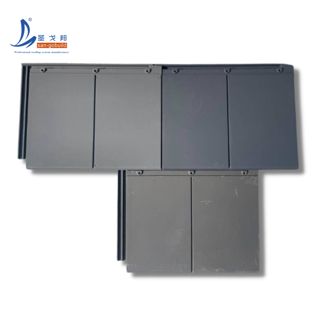 Traditional China Style Roof Sale Plastic Roof Shingles Grey Red Gold Black Chinese Roofing Tile For Temple