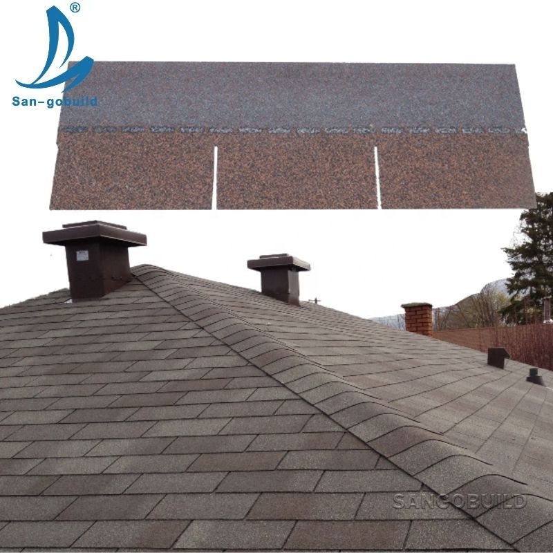 China Factory Direct Lightweight 3 Tab Asphalt Roof Shingle Hexagonal Roofing Shingles for Sell