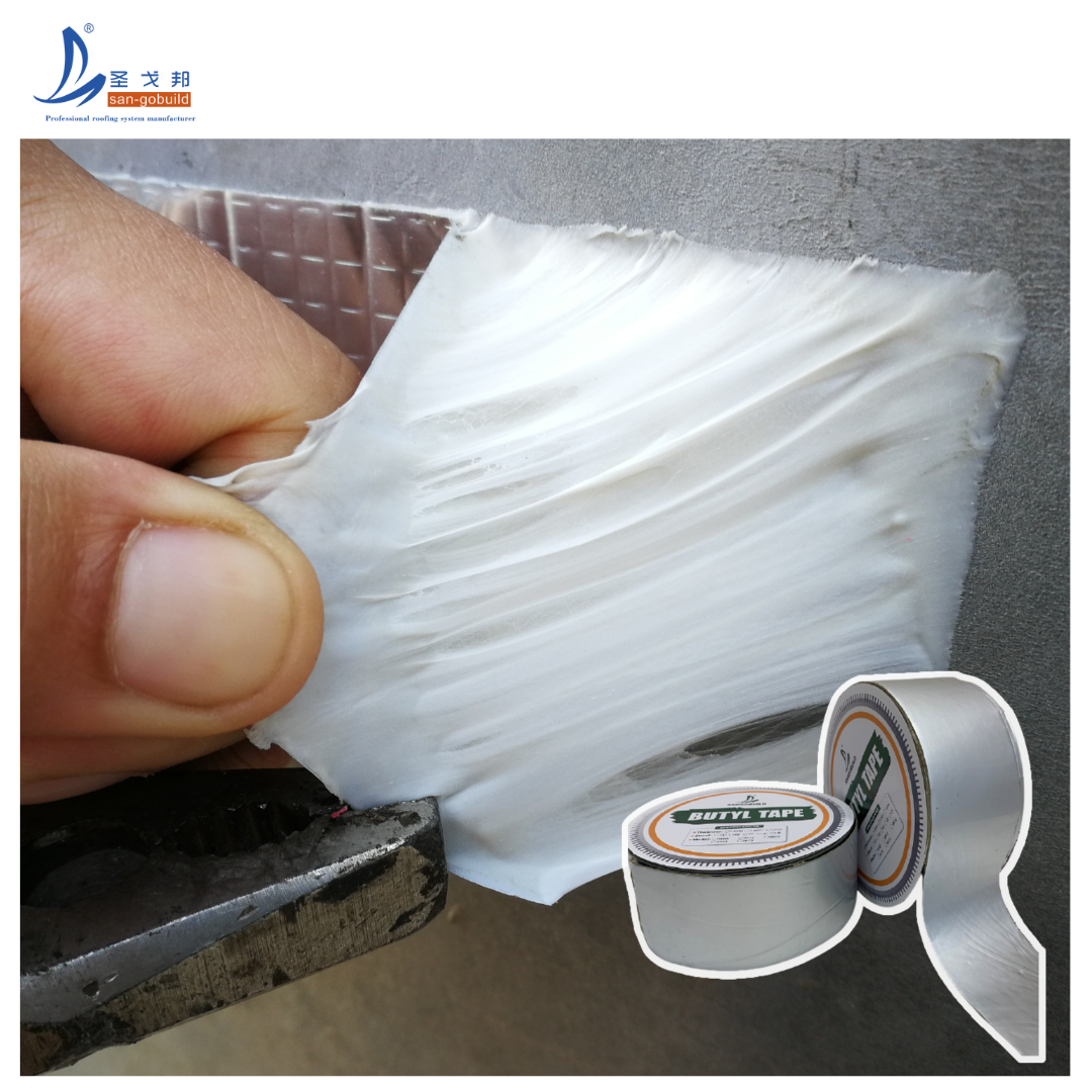 Double Sided Adhesive Repair Tape Aluminum Flashing Butyl Tape Waterproof Tape For Roofs