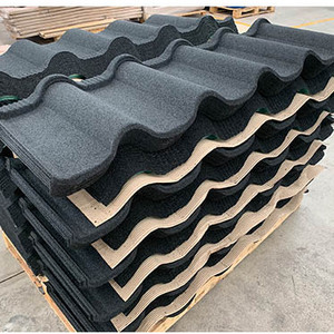 SANGOBUILD Villa Rooftop Design India Stone Coated Metal Roof Tiles Colorful Galvalume Corrugated Metal Roofing Sheets Price