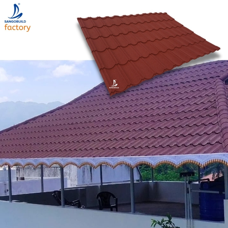 Insulation Resistance Terrabella Classic Stone Coated Metal Roof Tile Roofing Sheet In Jamaica