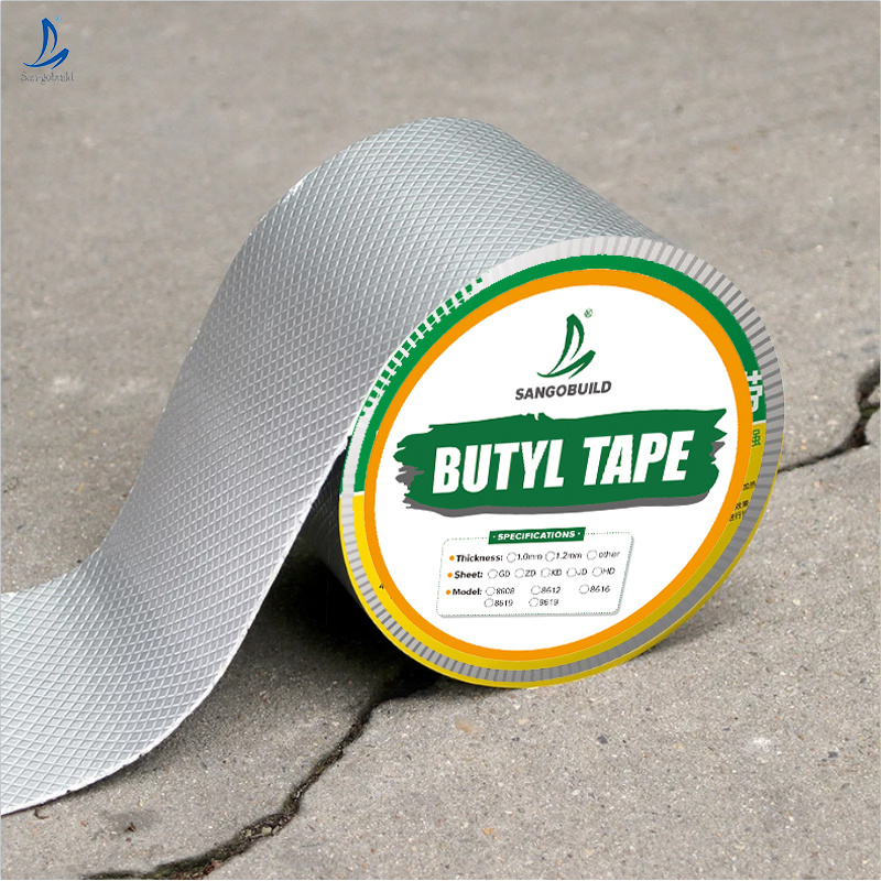 Waterproof Self Adhesive Aluminium Foil Butyl Rubber Tape Super Sticky Roofing RV Window Sill Sealing Leak Repair