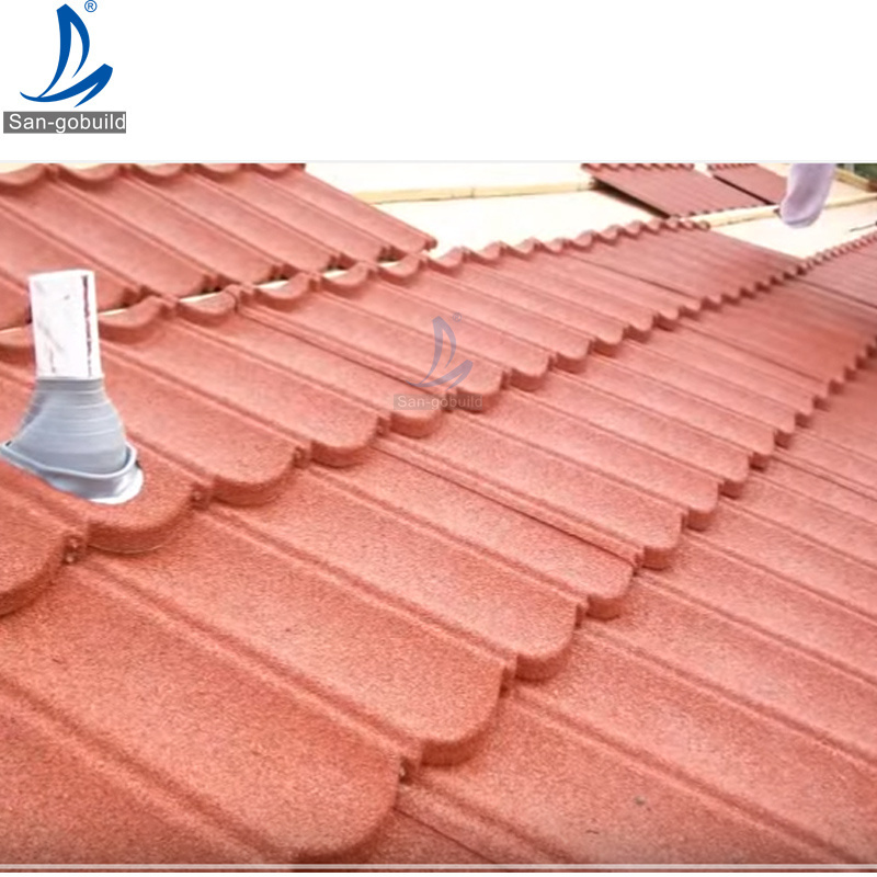 Wholesale Villa Building Material Lightweight Stone Coated Steel Roofing Sheet in Kerala