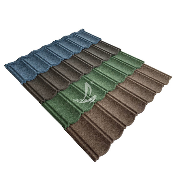 New Zealand Best Selling Tudor Roof Heat Insulation Roofing Sheet For Building Stone Coated Metal Roof Tile