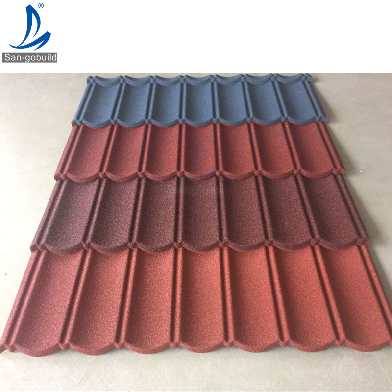 Wholesale Villa Building Material Lightweight Stone Coated Steel Roofing Sheet in Kerala