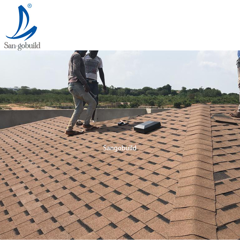 Algae resistant roofing system asphalt shingles, laminated fish-scale 3tab hexagonal roofing shingle ghana Kenya uganda price