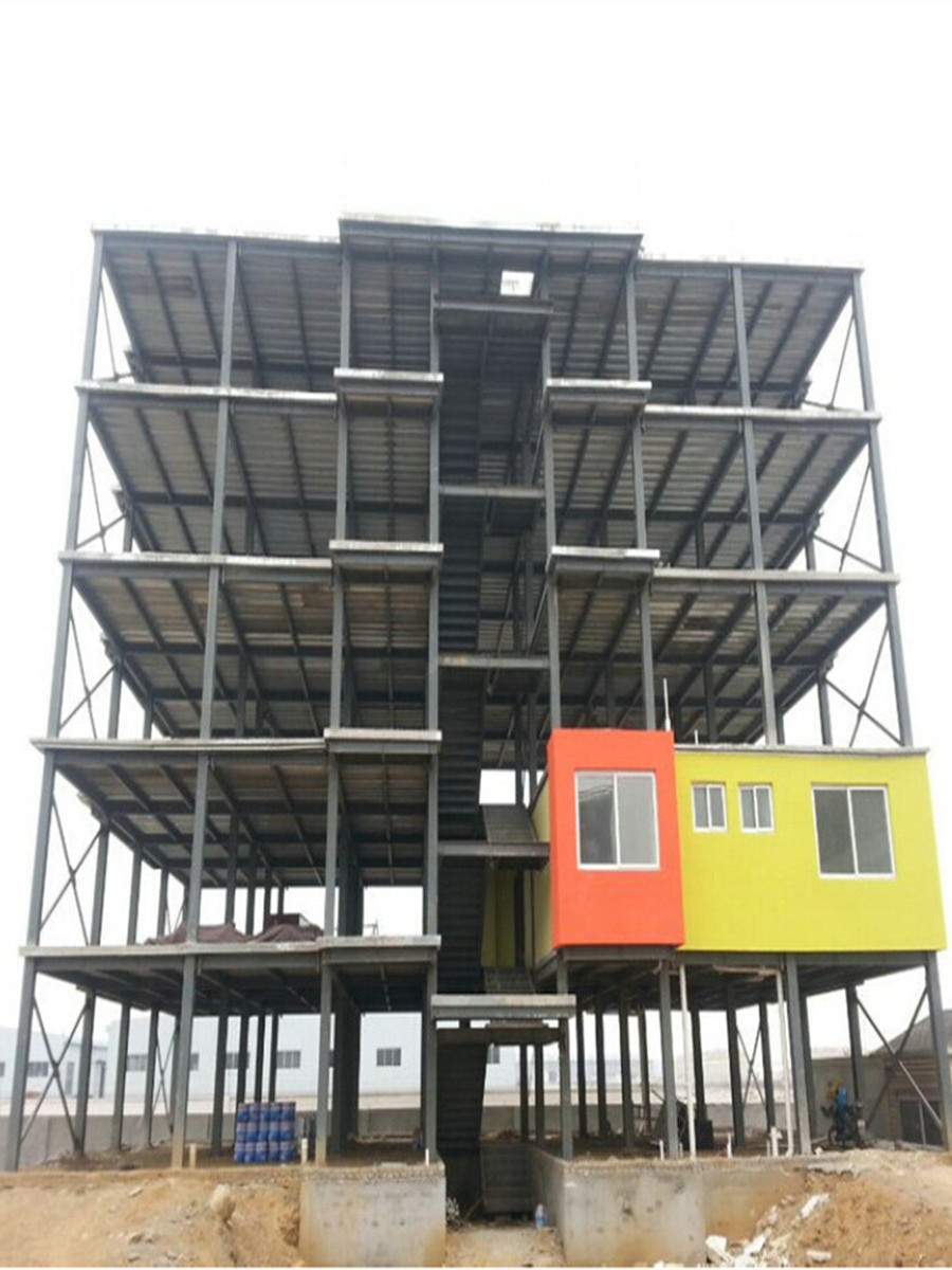 Steel Structure High Building 5 Stories Prefab Apartment House