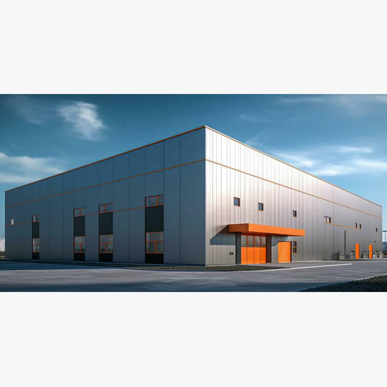 Three Storey Warehouse Storage Building Prefabricated Steel Structure Workshop