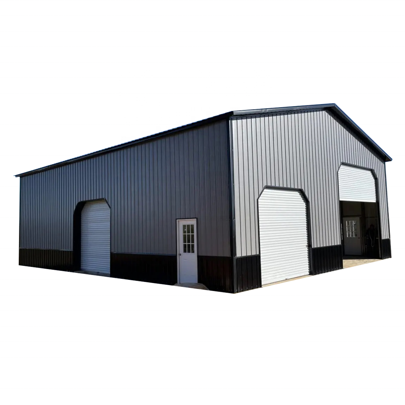 Prefabricated Drawing Steel Structure Building Horse Storage Shed Barn