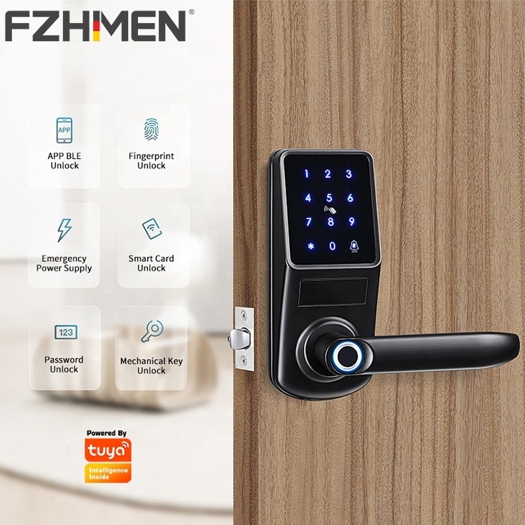 Hot Selling Smart Lock Door with Camera Outdoor American Design Smart Locks Fingerprint Deadbolt Smart Door Lock