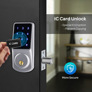 Tuya Lock App Lock RFID Card Smart Touch Screen Keypad Dead Bolt Latch Electric Keyless door locks